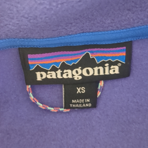 Patagonia Microdini‎ 1/2 Zip Pullover Women's XS Colorblock Mock Neck - Picture 10 of 10